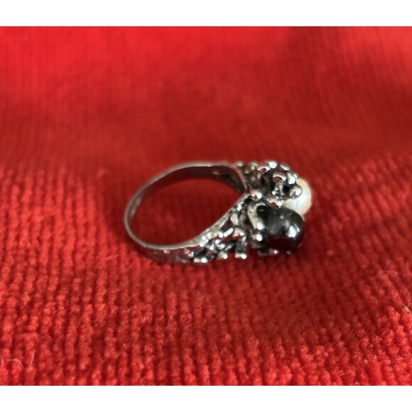 Sterling Silver 2 Pearl Ring - Picture 4 of 8